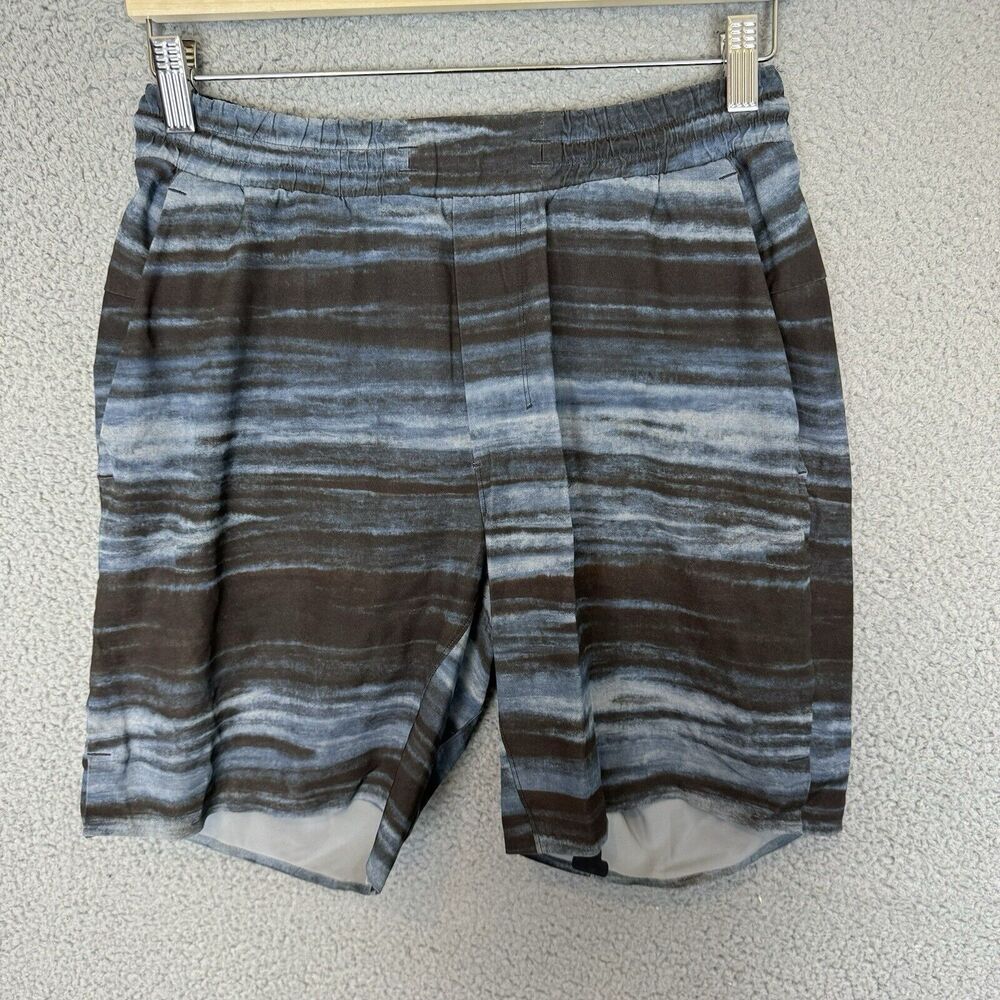 Lululemon Shorts Men's S Blue 7" Inseam Lined Channel Cross